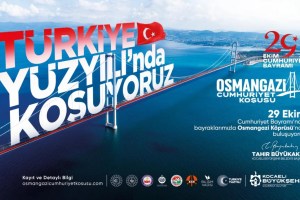 Osmangazi Köprüsü’nde Cumhuriyet Koşusu