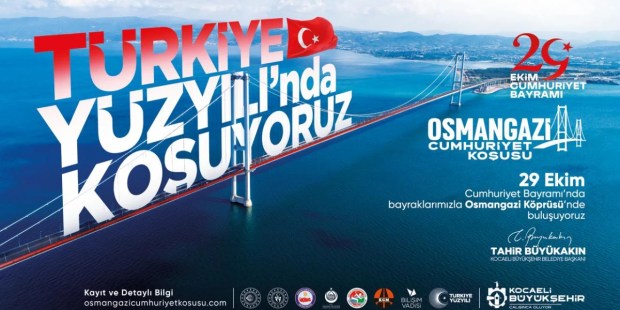 Osmangazi Köprüsü’nde Cumhuriyet Koşusu