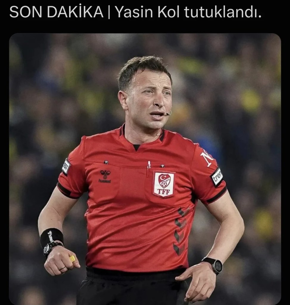 Süper Lig hakemi Yasin Kol tutuklandı!