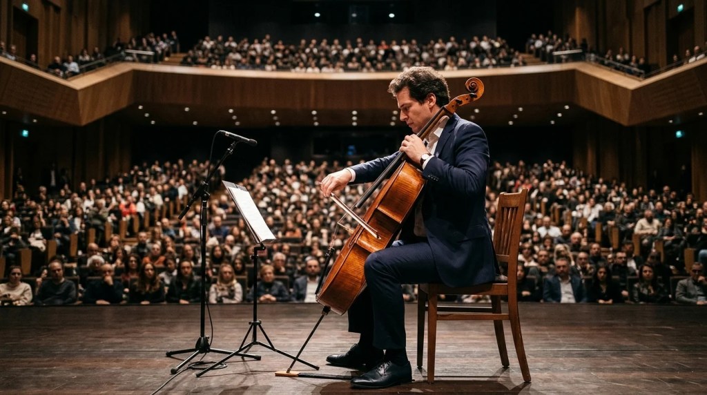 İsviçreli çellist Jodok AKM sahnesine çıkıyor