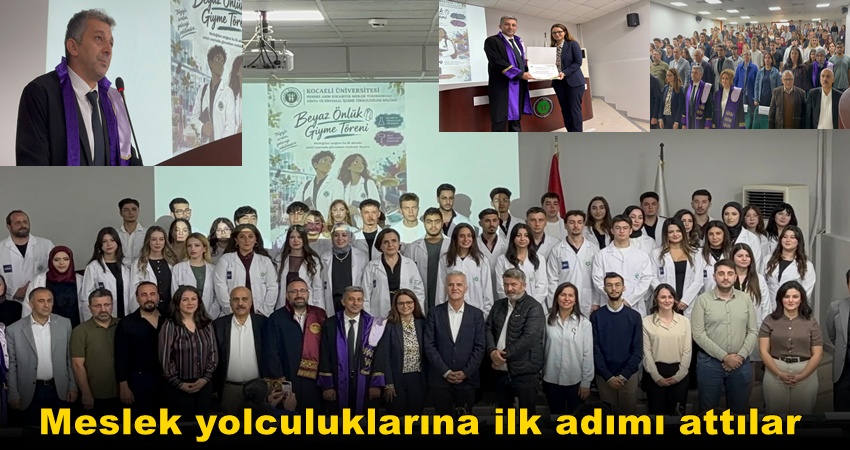BOYA VE KOZMETİK TEKNOLOJİSİ ÖĞRENCİLERİ BEYAZ ÖNLÜKLERİNİ GİYDİ
